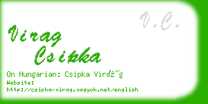 virag csipka business card